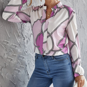 Blusa con estampado de cadenas