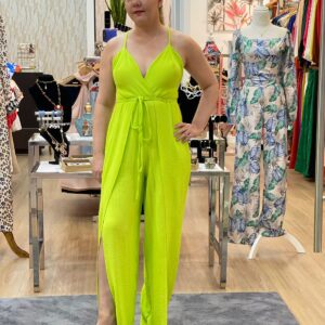 Jumpsuit escote V espalda descubierta con amarres