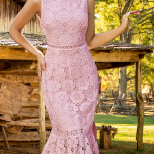 Vestido ajustado de encaje