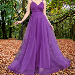 Maxi dress elegante con espalda descubierta