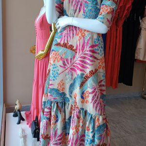 Vestido estampado Tropical CAVA