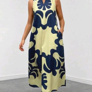 Midi dress estampado total