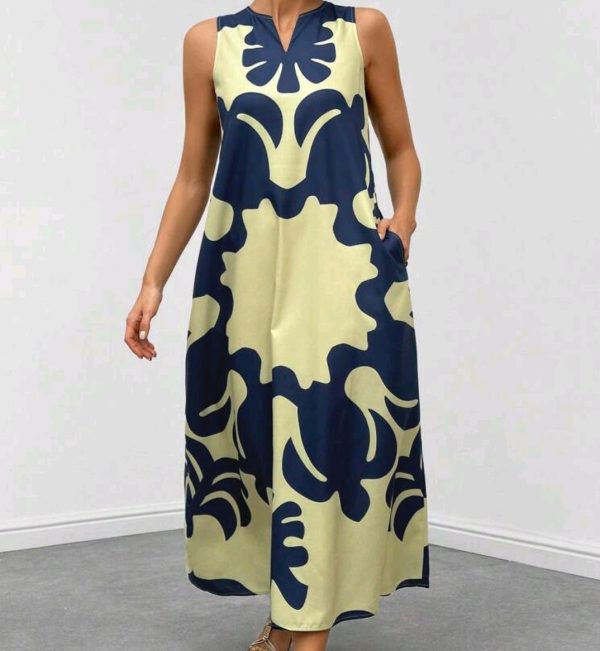 Midi dress estampado total