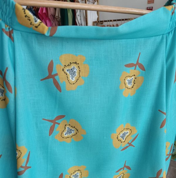Conjunto de blusa off shoulder y pantalón Lino - Imagen 2