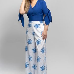 Blusa corta con cinta en manga Lumina Collection