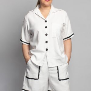 Conjunto de short y camisa con botones Lumina Collection