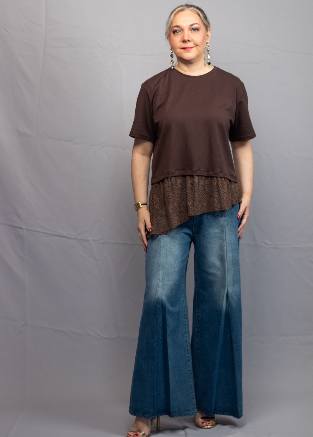 t-shirt con detalle de encaje en basta - Capsula CAVA - Imagen 5